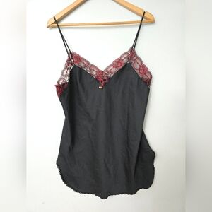 Vtg International Boutique Undercover Wear Black Red Lace Valentines Vampy Dark